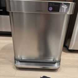 Simplehuman Stainless Steel Kitchen Trash Can – Excellent Condition