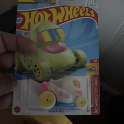 2024 Hot Wheels #167 HW Let's Race 5/5 DUCK N' ROLL White Glow In The Dark 