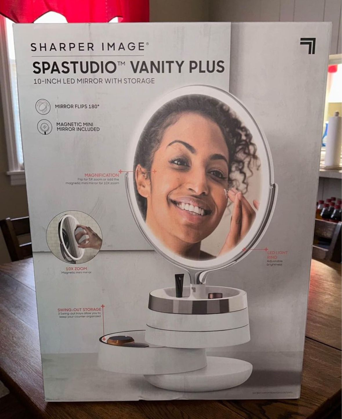 SHARPER IMAGE vanity MIRROR