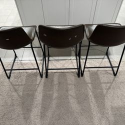 Three bar stools