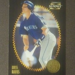 1996 Pinnacle Summit Russ Davis Seattle Mariners #30 Baseball Card Collectible Sports MLB Trading Major League