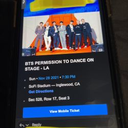 BTS Ticket 11/28 PTD LA