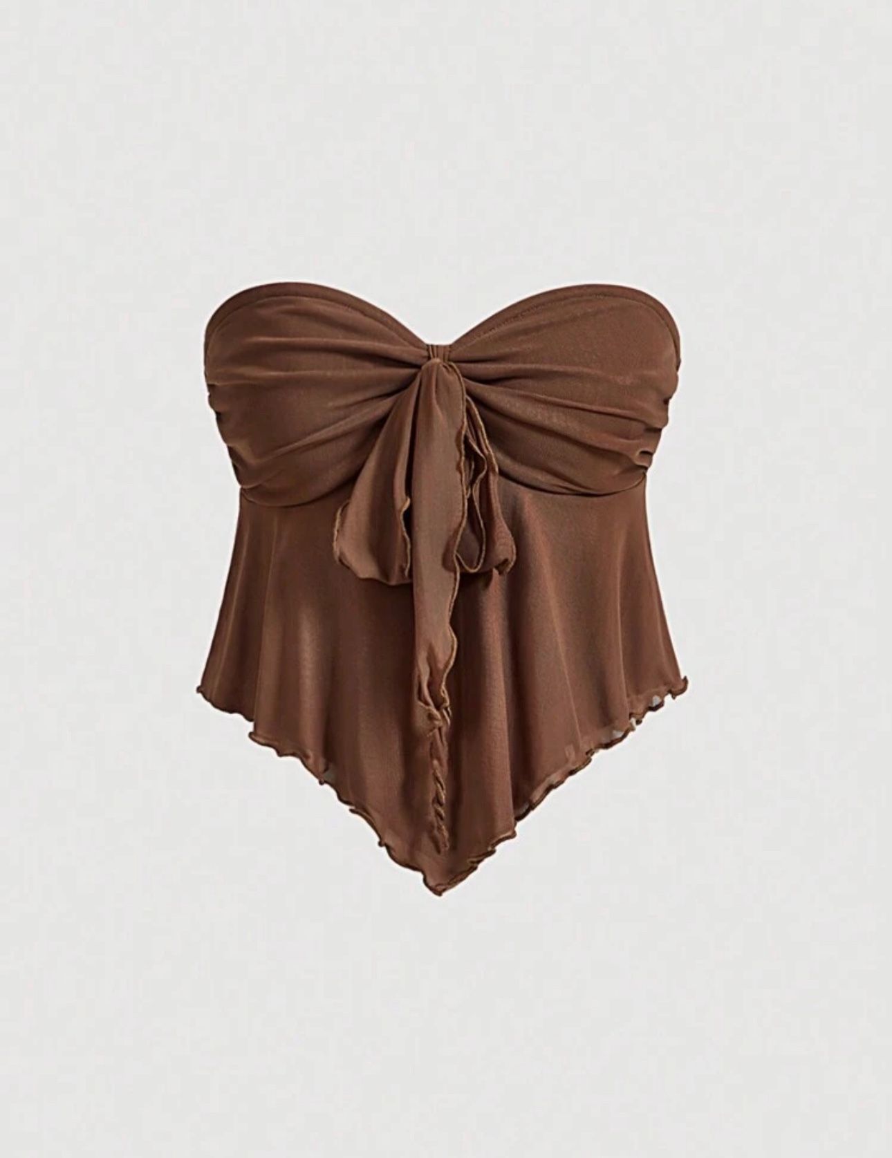 Brown Crop Top