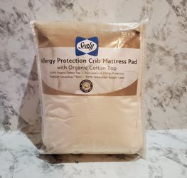 Allergy Protection Crib Mattress Pad With Organic Cotton Pad
