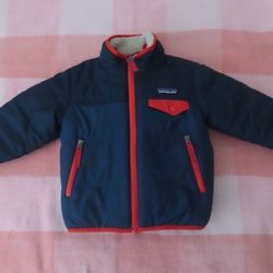 Patagonia Reversible Tribbles Jacket Toddler Boys 12-18 months (missing hood)