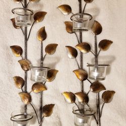 Leaf Wall Art Candle Holder Wall Sconce