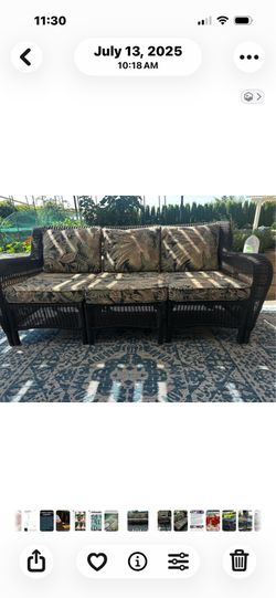 Wicker sectional outdoor couch Wicker sectional outdoor couch