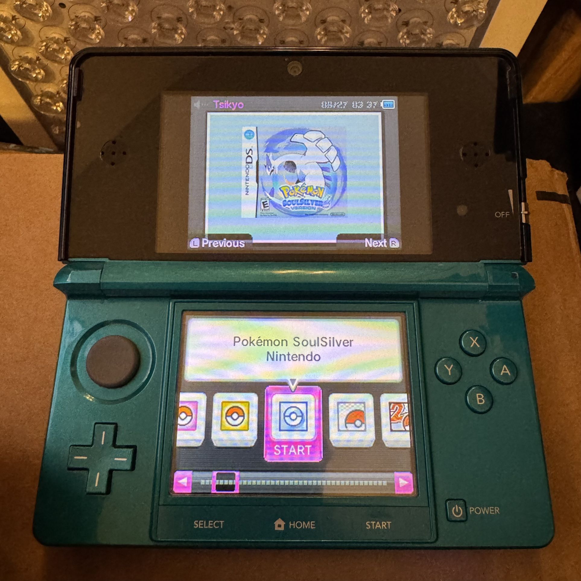 Mint Original Aqua Blue Nintendo 3ds 128gb 