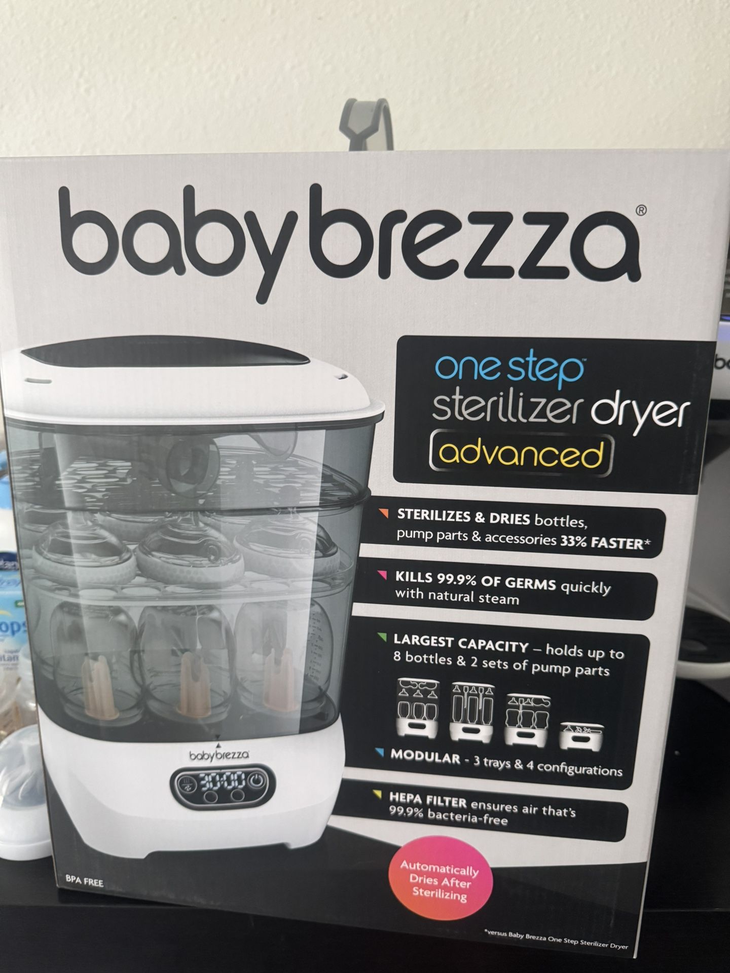 Baby Brezza Bottle Sterilizer and Dryer Advanced