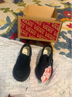 All black Vans size 4.5 TD