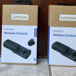 Lenovo True Wireless Earbuds  2 Packs — Discontinued Item ***NEW IN BOX***