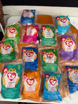 1998 McDonald’s TY Teenie Beanie Babies – 12 Sealed Collectibles