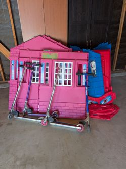 Clubhouse and scooter