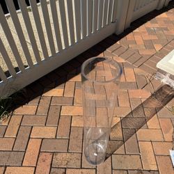 🌹 Lot of 15 Extra Tall Clear Glass Cylinder Vases – 3ft Floor Vases