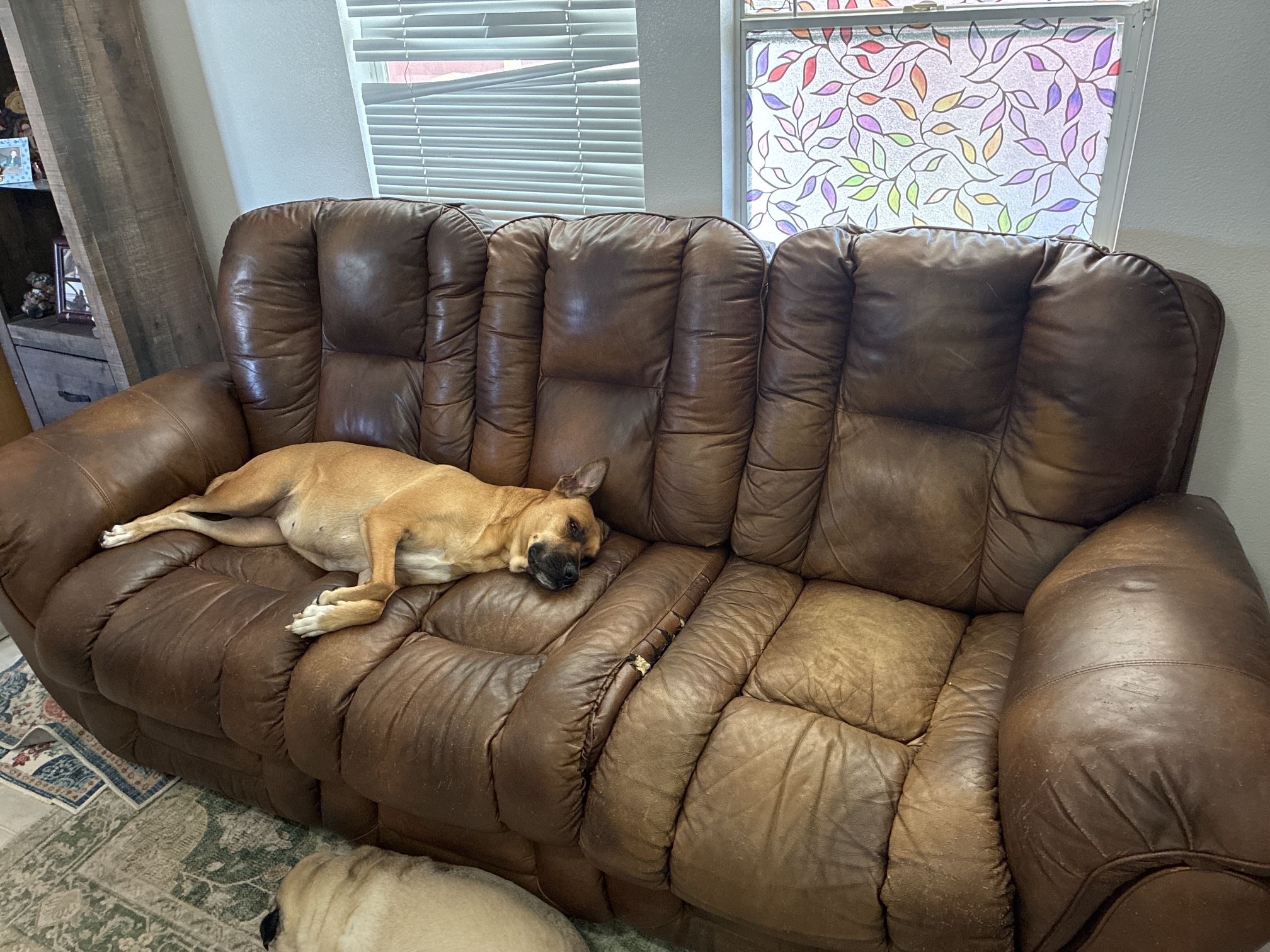 Brown Leather Recliner