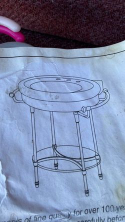 American Standard Chrome Console Table Metal frame $50 pick up only bonanza and lamb