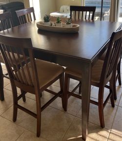 Counter Height Dinning Table With glass