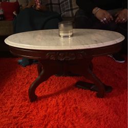 Italian Marble Antique Coffee Table 