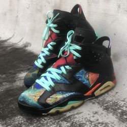 Air Jordan 6 “ Big Bang” Custom Sz 9.5