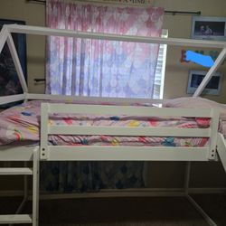 Girls Loft Bed With Slide
