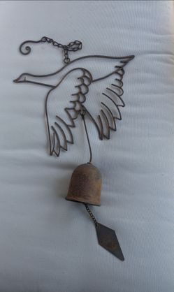 Metal Flying Goose Wind Bell Wall Decor