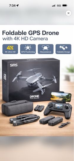 SMS Foldable GPS Drone with 4K HD Camera