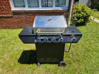 4 burner grill with side burner