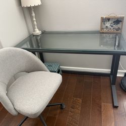 Desk and Swivel Chair 
