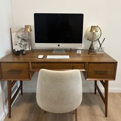 West Elm Mid Century Desk 52”