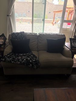 Sofa and loveseat