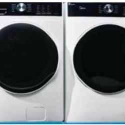Midea Electric Washer and Gas Dryer Or Electric Dryer Combo New In Box White
