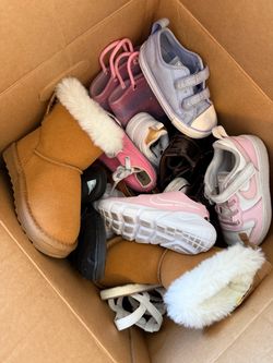 Box of Little Girls Shoes $15