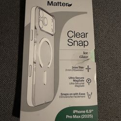 Matter Clear Snap case