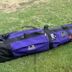 Club Glove Last Bag Collegiate Golf Bag Purple Rolling Wheeled Bag Riviera Club