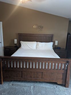 California King Bed and nightstands