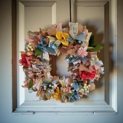 Colorful Floral Wreath 