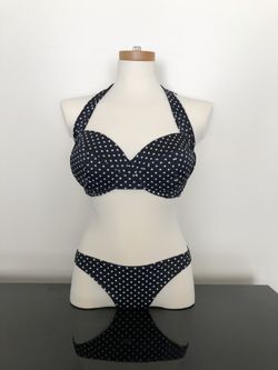 ASOS Spot 50s Halter Padded Bikini bathing suit