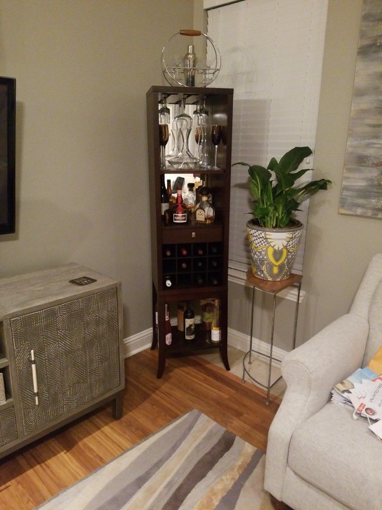 Pottery barn Expresso Wine Cabinet