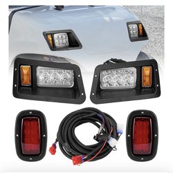 LED Headlights and Tail Lights Kit Compatible Yamaha G14, G16, G19, G22 Golf Cart Models