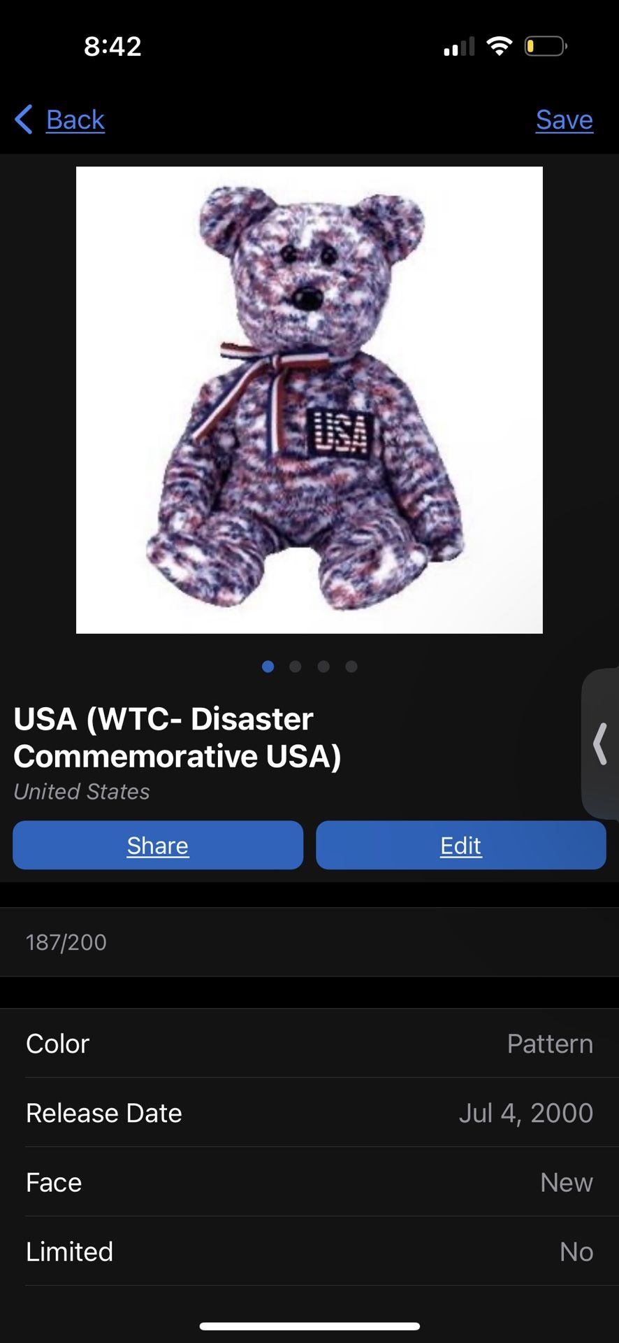 USA (WTC- Disaster Commemorative USA) 2000