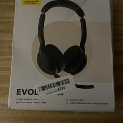 Jabra Evolve2 50 Wired Stereo Headset - with AirComfort Technology, Noise-Cancelling Mics & Active Noise Cancellation - MS Teams Certified, Works with