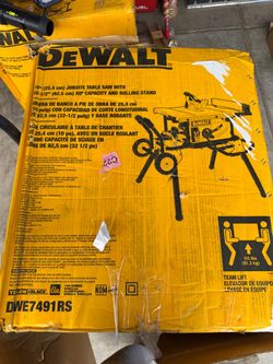 10” Table saw with rip capacity and rolling stand