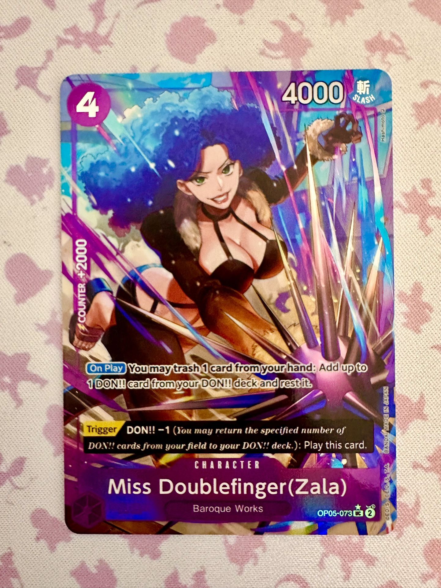 Miss Doublefinger Zala Full Art Premium Booster - The Best PRB-01