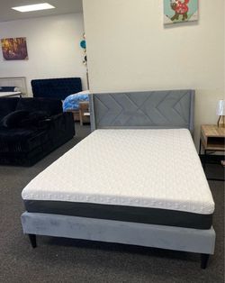 Full platform bed frame