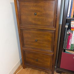 Wood Filing Cabinet 