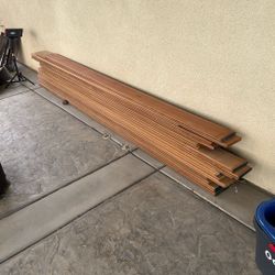 Mahogany shiplap Boards 5’’ X  8’