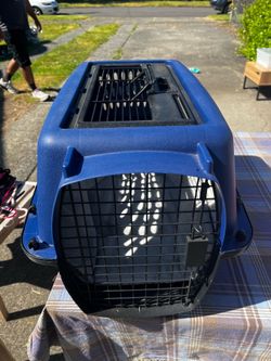 Hard shell Pet Carrier (Blue/Black)