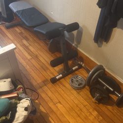 Bench and Weights Set