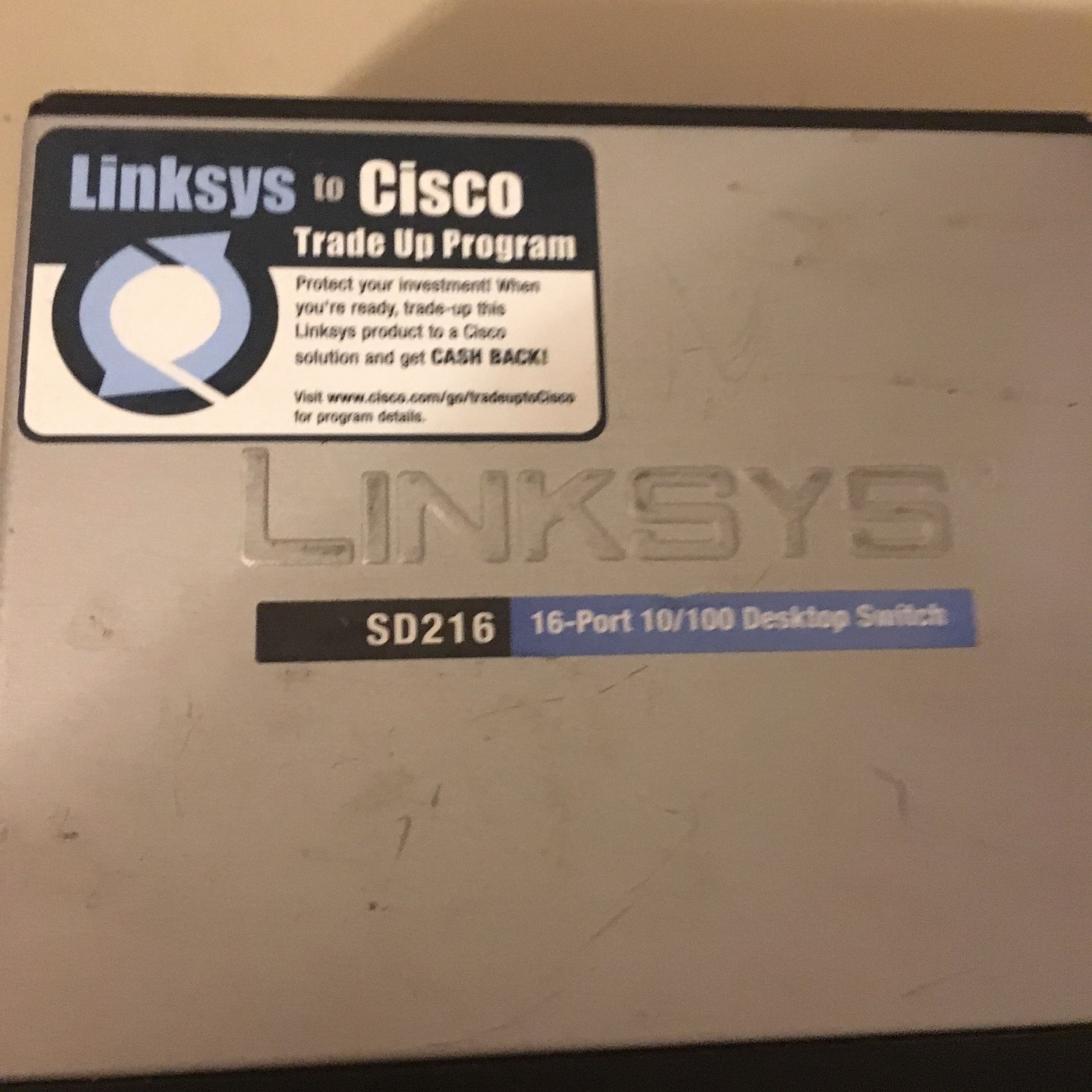 Linksys 16 port 10/100 switch