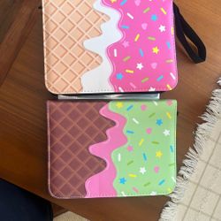 Cute Ice Cream Cake Card Binder for Girls, 400 Pocket Card Album Gifts, Ice Cream Donut Trading Game Card Holder Album for Standard Size Cards, Collec